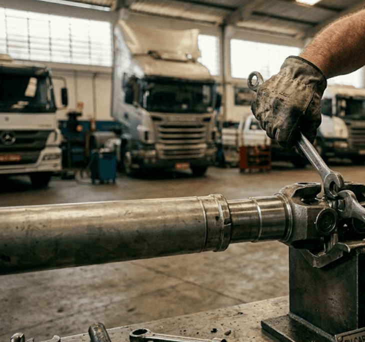 Oficina especializada em linha pesada - imagem ilustrativa